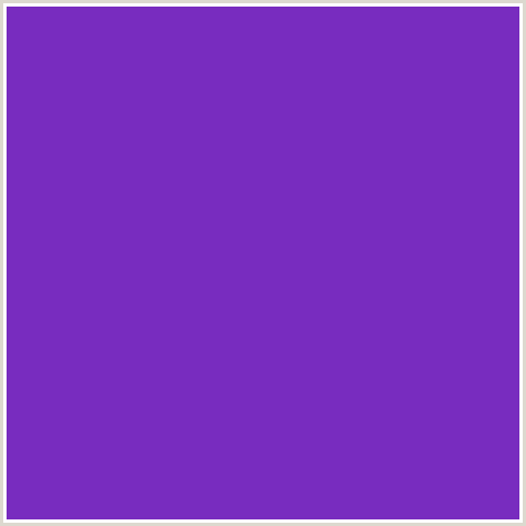 782CBF Hex Color Image (PURPLE HEART, VIOLET BLUE)