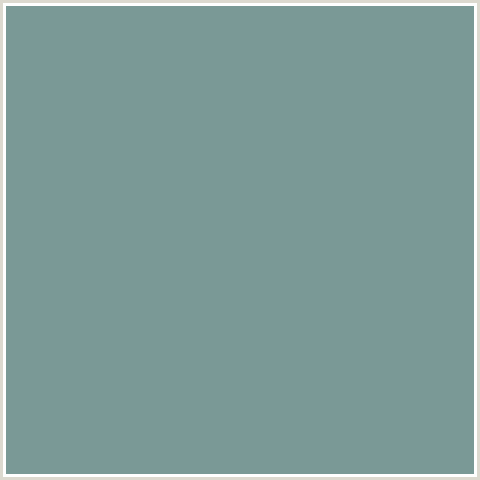 7A9996 Hex Color Image (BLUE GREEN, GRANNY SMITH)