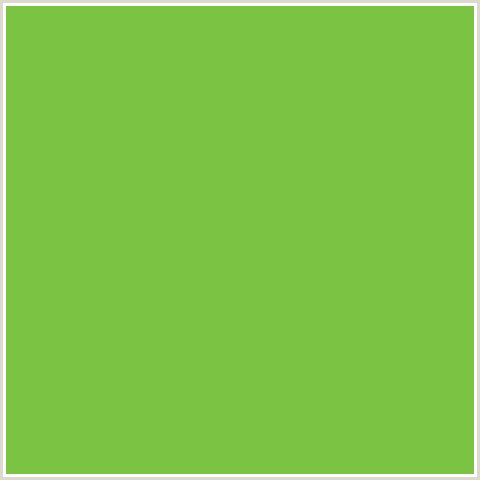 7BC342 Hex Color Image (GREEN, SUSHI)