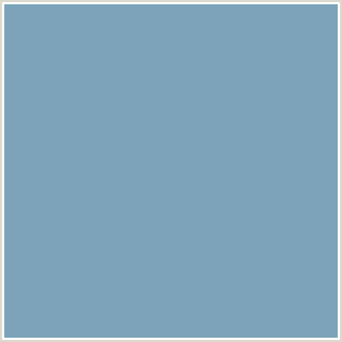 7CA3BA Hex Color Image (BLUE, NEPTUNE)