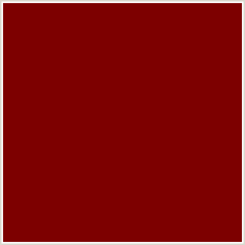 7D0000 Hex Color Image (MAROON, RED)