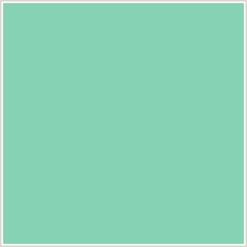 86D2B5 Hex Color Image (GREEN BLUE, VISTA BLUE)