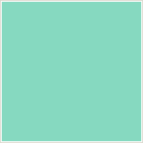 86D9C0 Hex Color Image (BERMUDA, BLUE GREEN)