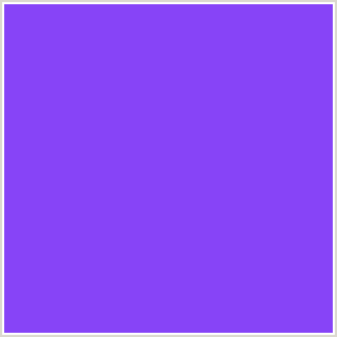 8744F7 Hex Color Image (BLUE VIOLET, ELECTRIC VIOLET)