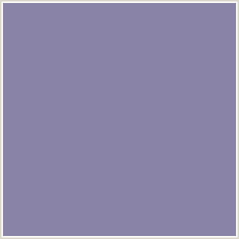 8883A7 Hex Color Image (BLUE, MANATEE)