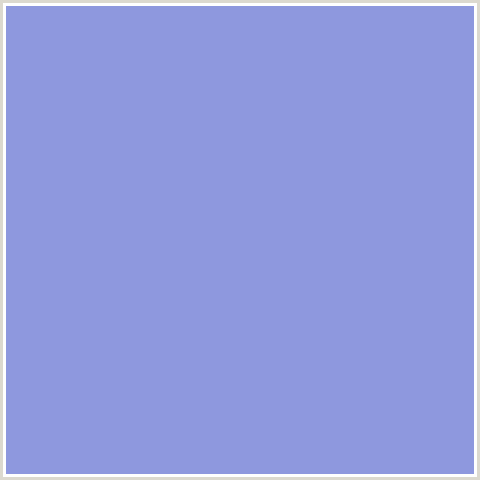8E98DE Hex Color Image (BLUE, CHETWODE BLUE)