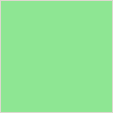 8EE693 Hex Color Image (GRANNY SMITH APPLE, GREEN)