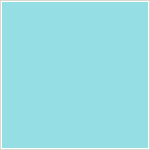 95DEE3 Hex Color Image (LIGHT BLUE, MORNING GLORY)