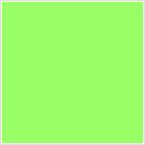 99FF66 Hex Color Image (GREEN)