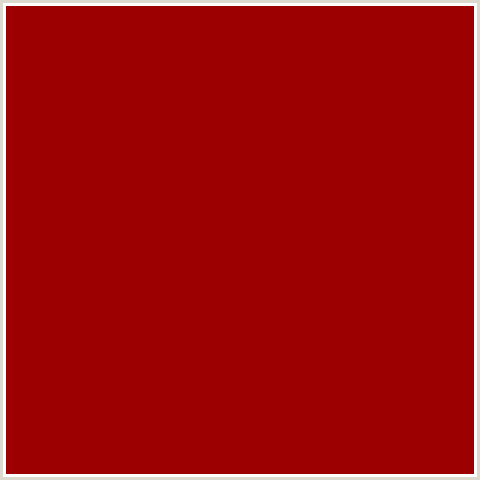 9D0000 Hex Color Image (RED, SANGRIA)