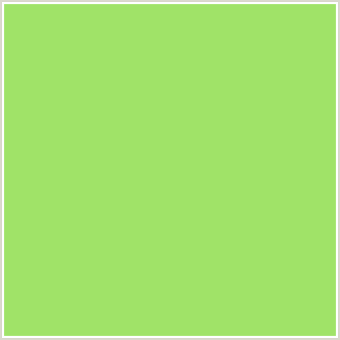 A0E368 Hex Color Image (CONIFER, GREEN)