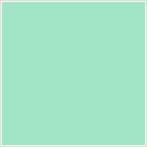 A1E5C7 Hex Color Image (GREEN BLUE, PADUA)