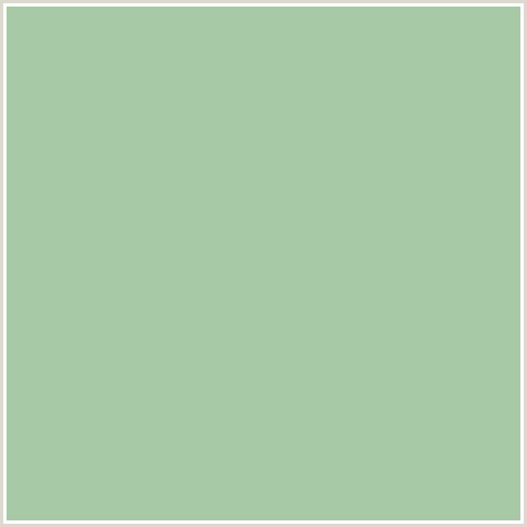A7C9A6 Hex Color Image (GREEN, SPRING RAIN)