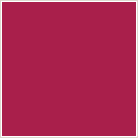 A91F4B Hex Color Image (MAROON FLUSH, RED)