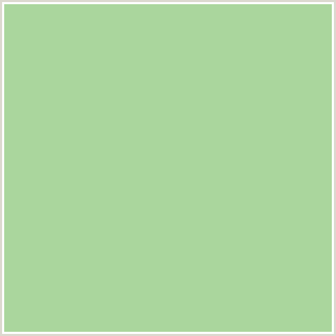 AAD69D Hex Color Image (GREEN, MOSS GREEN)
