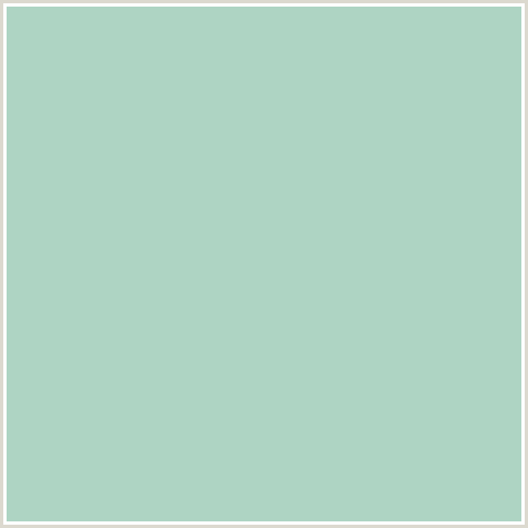 AED4C3 Hex Color Image (GREEN BLUE, GUM LEAF)