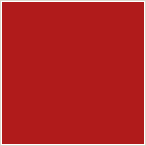 B01B1B Hex Color Image (RED, THUNDERBIRD)