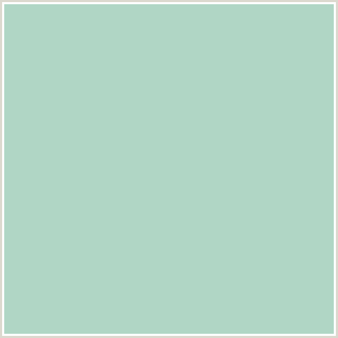 B0D6C5 Hex Color Image (GREEN BLUE, GUM LEAF)