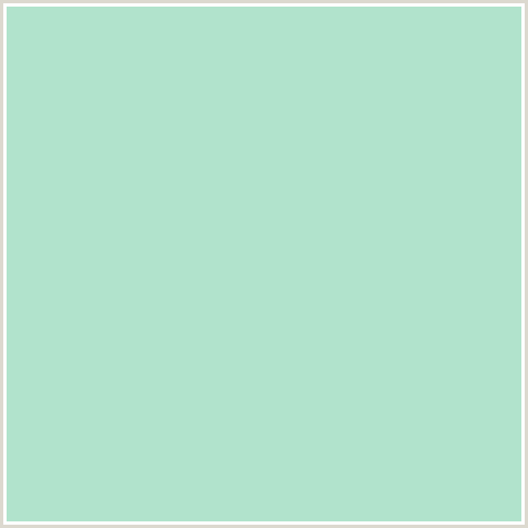 B1E3CC Hex Color Image (FRINGY FLOWER, GREEN BLUE)