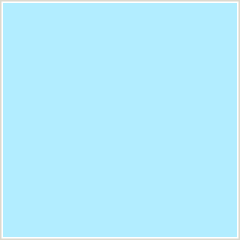 B2EDFF Hex Color Image (BABY BLUE, FRENCH PASS, LIGHT BLUE)