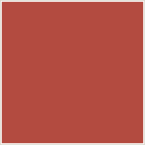 B34B40 Hex Color Image (CRAIL, RED)