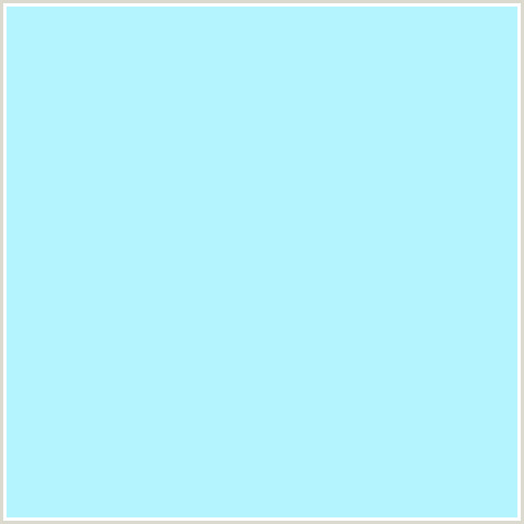 B3F4FF Hex Color Image (BABY BLUE, FRENCH PASS, LIGHT BLUE)