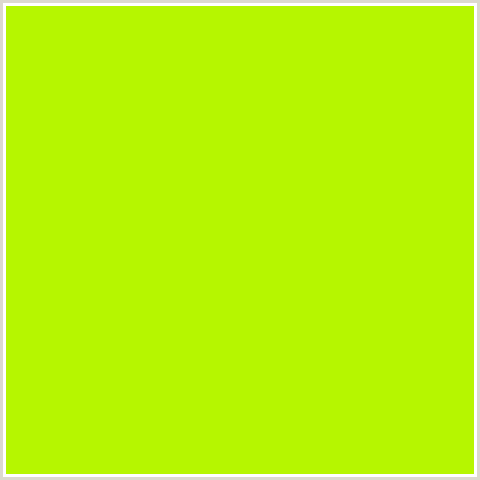 B6F600 Hex Color Image (GREEN YELLOW, LIME, LIME GREEN)