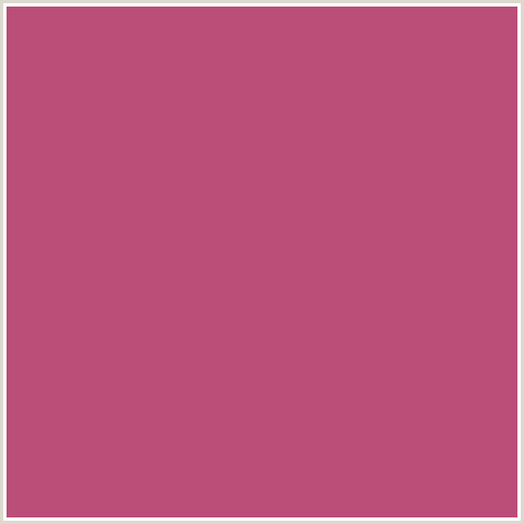 BB4D79 Hex Color Image (BLUSH, RED)