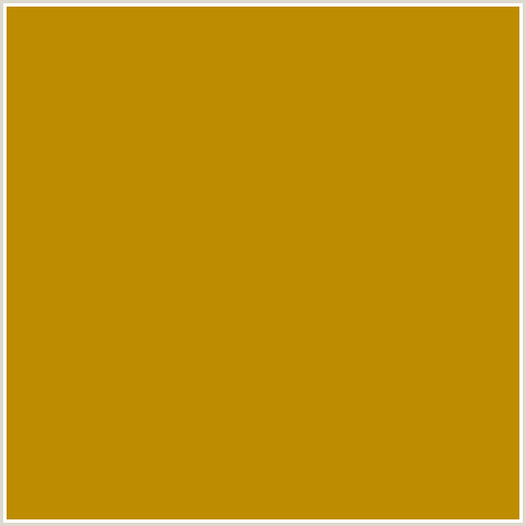 BE8C00 Hex Color Image (PIRATE GOLD, YELLOW ORANGE)