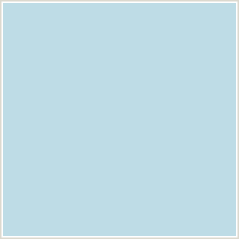 BEDCE6 Hex Color Image (JAGGED ICE, LIGHT BLUE)