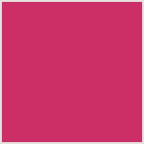 CB2F66 Hex Color Image (HIBISCUS, RED)