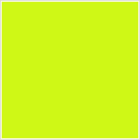 CFF816 Hex Color Image (ELECTRIC LIME, GREEN YELLOW, LIME, LIME GREEN)