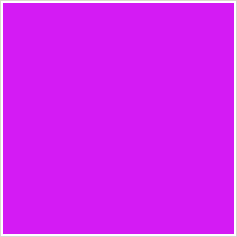 D41BF4 Hex Color Image (DEEP PINK, ELECTRIC VIOLET, FUCHSIA, FUSCHIA, HOT PINK, MAGENTA)
