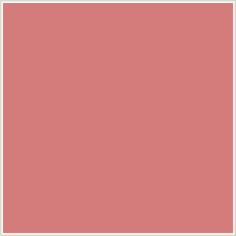 D47B7B Hex Color Image (NEW YORK PINK, RED)