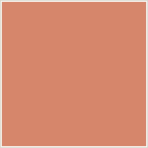 D5866B Hex Color Image (COPPERFIELD, RED ORANGE)