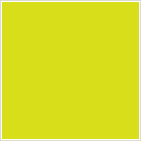 D8DE1A Hex Color Image (BARBERRY, YELLOW GREEN)