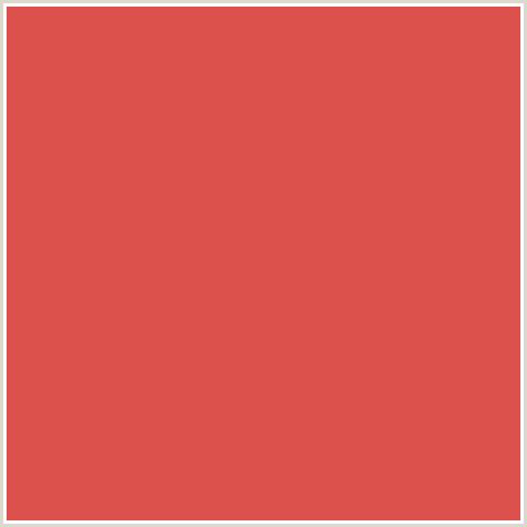 DD514C Hex Color Image (FLAME PEA, RED)