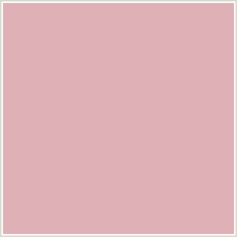 DFB1B6 Hex Color Image (CAVERN PINK, RED)