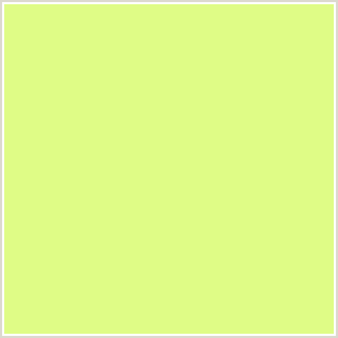 DFFC86 Hex Color Image (GREEN YELLOW, HONEYSUCKLE)