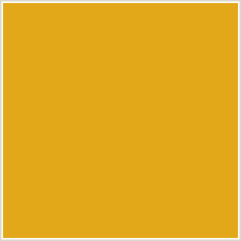 E3A81A Hex Color Image (GOLDEN GRASS, YELLOW ORANGE)