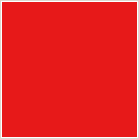 E71919 Hex Color Image (ALIZARIN CRIMSON, RED)