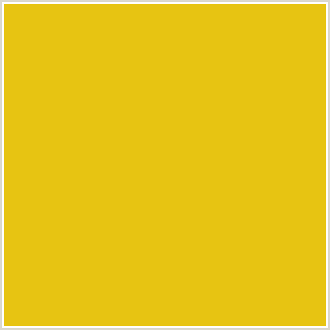E7C412 Hex Color Image (GOLD TIPS, YELLOW)