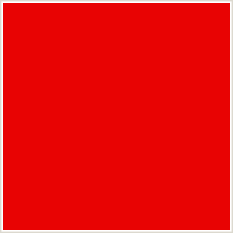 E80303 Hex Color Image (RED)