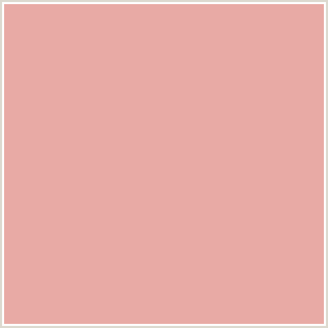 E8AAA5 Hex Color Image (CASHMERE, RED)