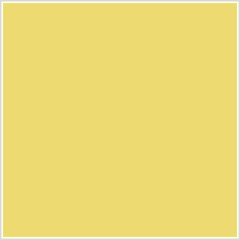 EDDB72 Hex Color Image (GOLDEN SAND, YELLOW)