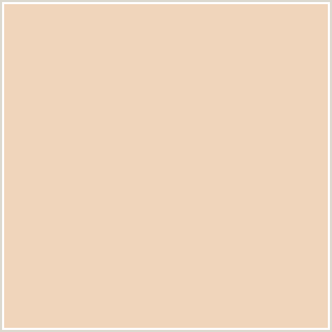 F0D5BB Hex Color Image (DESERT SAND, ORANGE RED, PEACH)