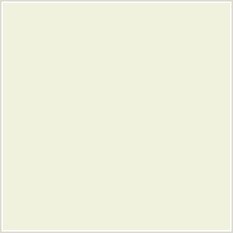 F0F2DD Hex Color Image (ECRU WHITE, YELLOW GREEN)