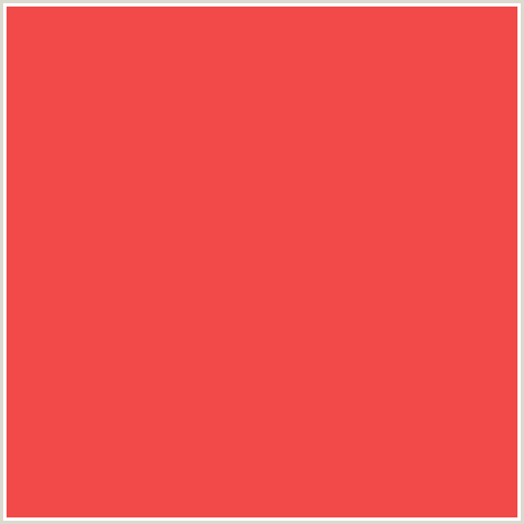 F24949 Hex Color Image (CARNATION, RED)