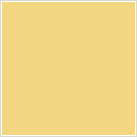 F2D680 Hex Color Image (GOLDEN SAND, ORANGE YELLOW)