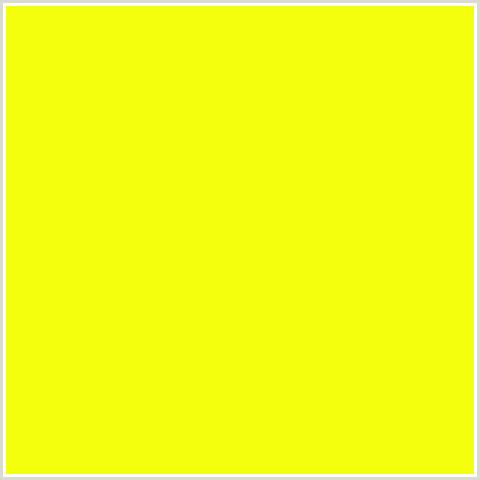 F3FF0D Hex Color Image (YELLOW, YELLOW GREEN)